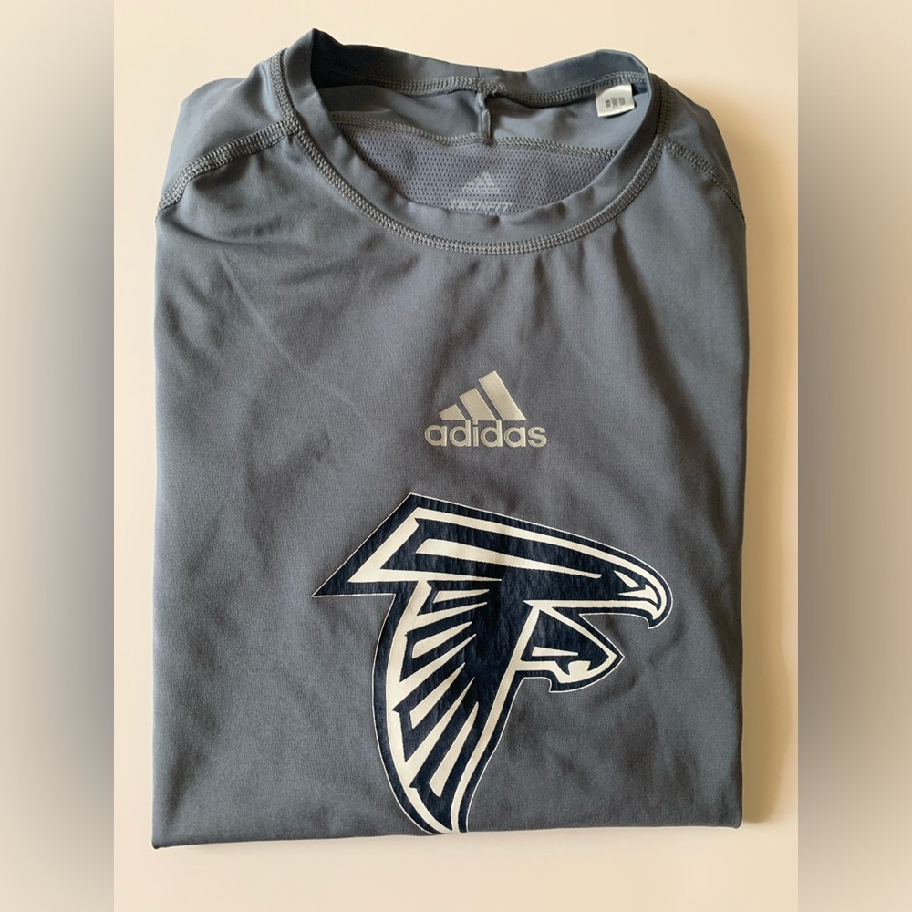 ADIDAS Atlanta Falcons Techfit Shirt MENS S Small USED Good Condition 2019?